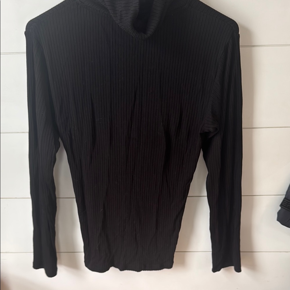 Varley Black Ribbed Top - Picture 5 of 5